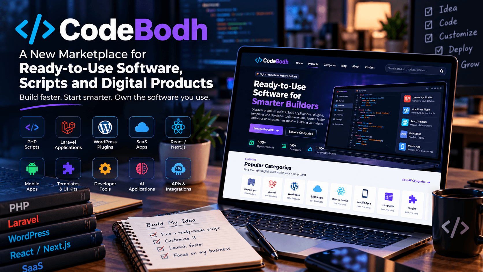 What Is CodeBodh? A New Marketplace for Ready-to-Use Software, Scripts and Digital Products